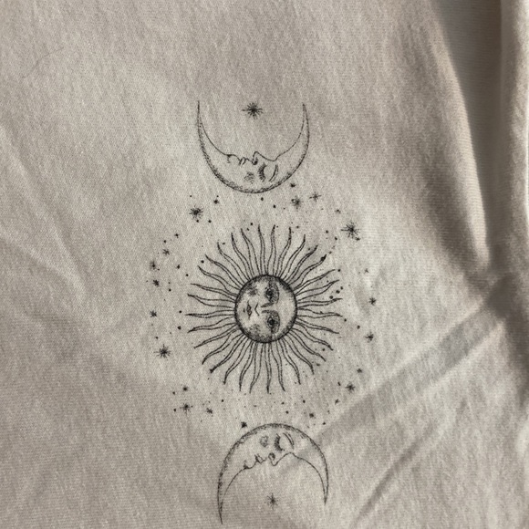 White tank top with sin and moon. - Picture 3 of 3